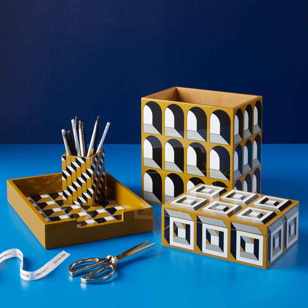 Arcade Lacquer Desk Accessories