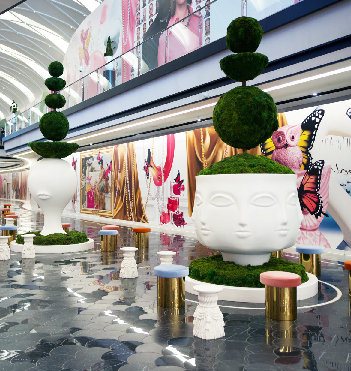 Jonathan Adler Sculptures at American Dream Mall