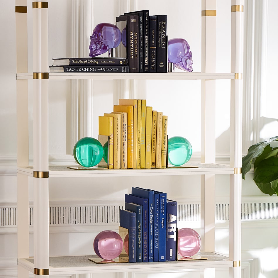 Sculptural bookends by Jonathan Adler