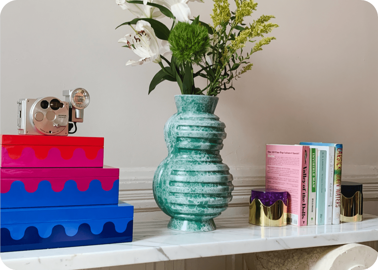 Lacquer stacking boxes