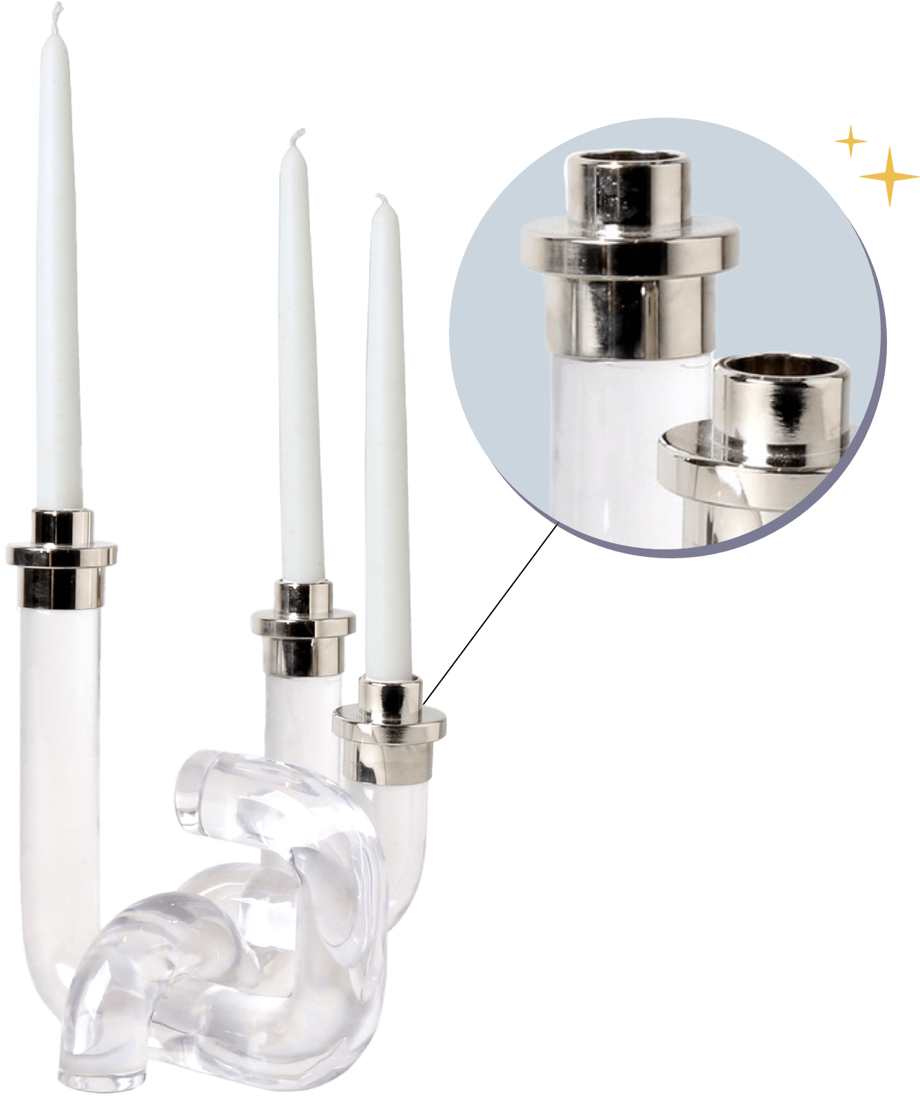 Pompidou Acrylic Candleholder
