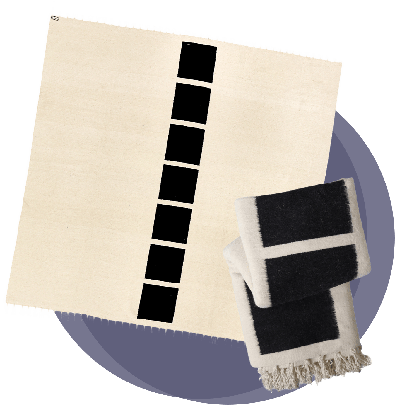 Brushed Alpaca Squares Coverlet, Jonathan Adler