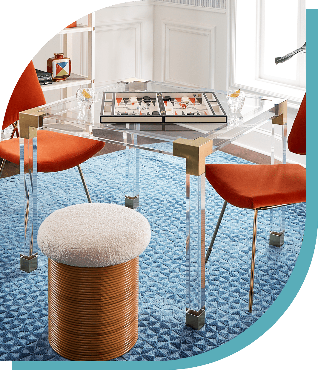 Jacques Game Table by Jonathan Adler