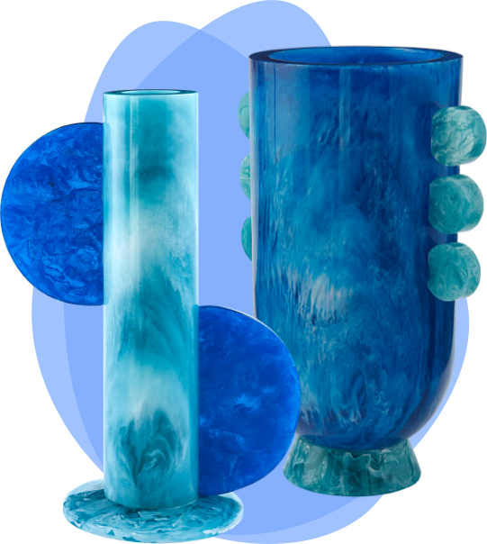 Marbleized Acrylic Pitcher