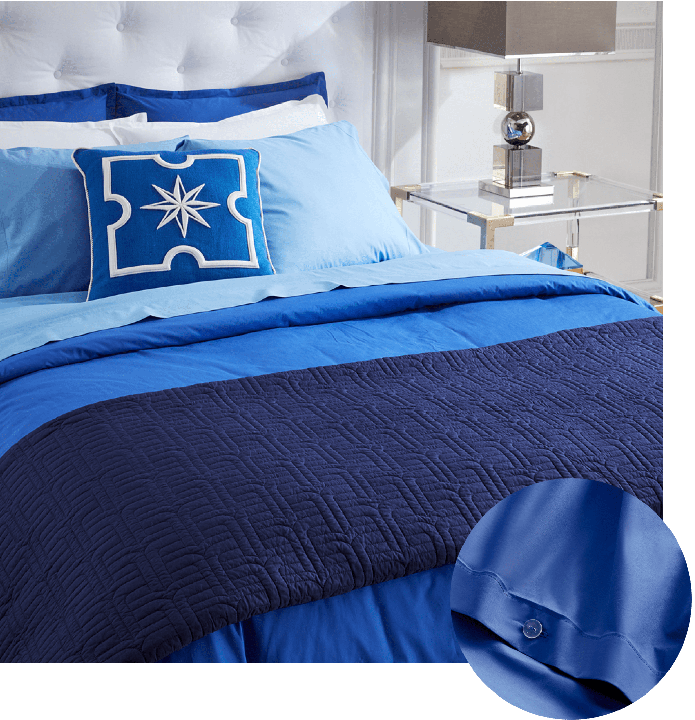 Paradise Percale sheets by Jonathan Adler